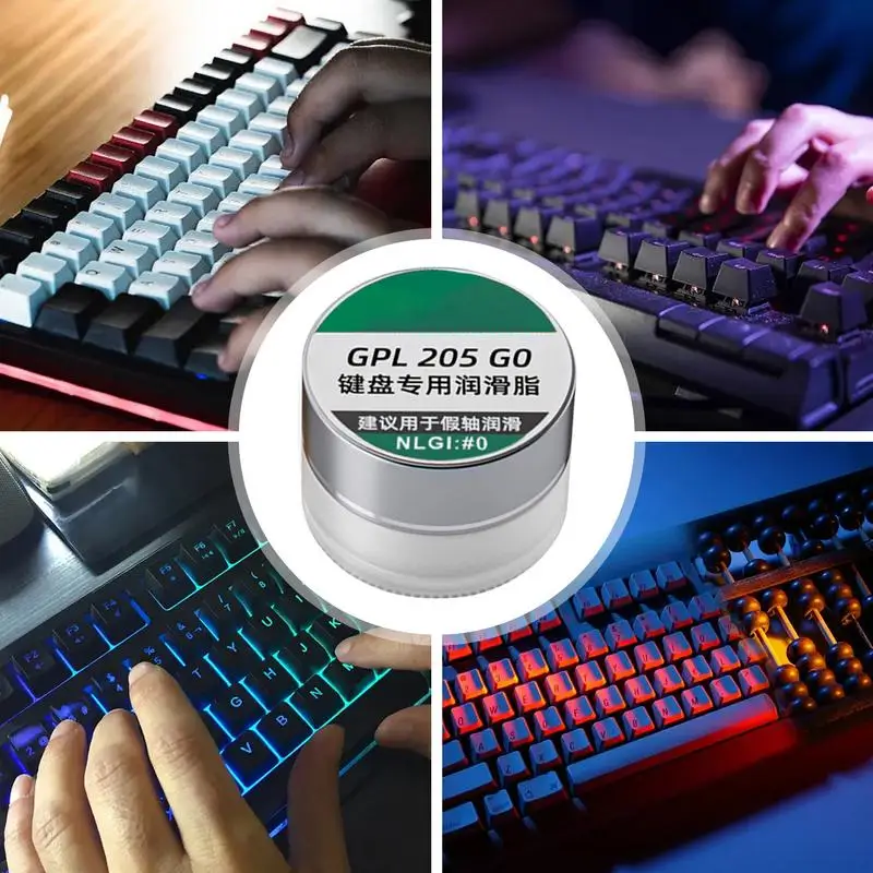 Keyboard Lube Oil Mechanical Keycap Stabilizer Grease Keypad Silencer Lubricating Oil Maintenance Fluorine Grease Reduce Noise