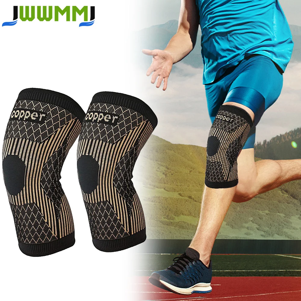 1/2 Stück Kupfer-Kniebandage für Frauen und Männer - Kupfer-Kniekompressionsbandage Kupfer-Kniebandagen für Knieschmerzen, Arthritis, Sport