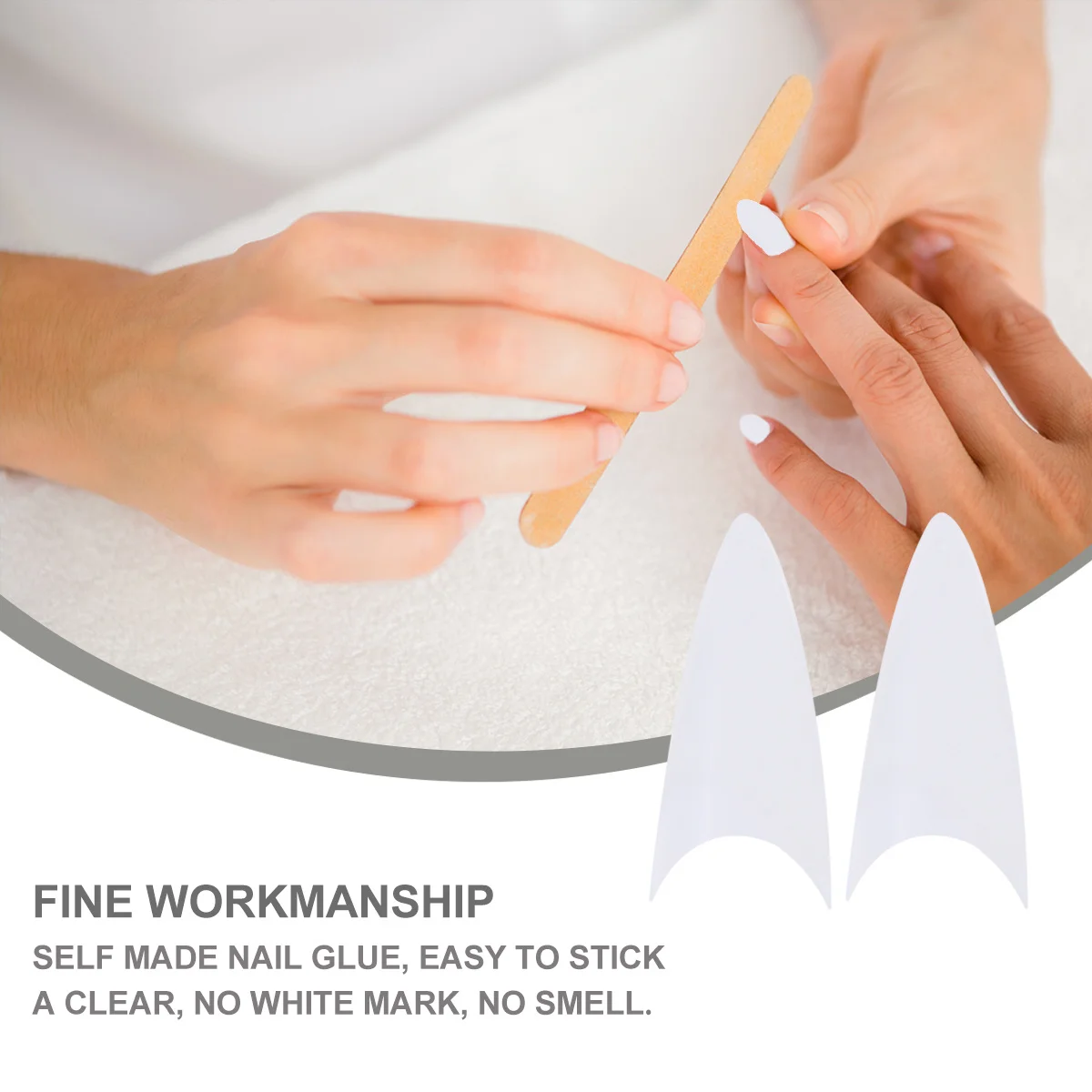 

500 шт., прозрачные пластиковые типсы с полным покрытием, легко наносимые принадлежности для дизайна ногтей для профессиональных накладных ногтей «сделай сам»