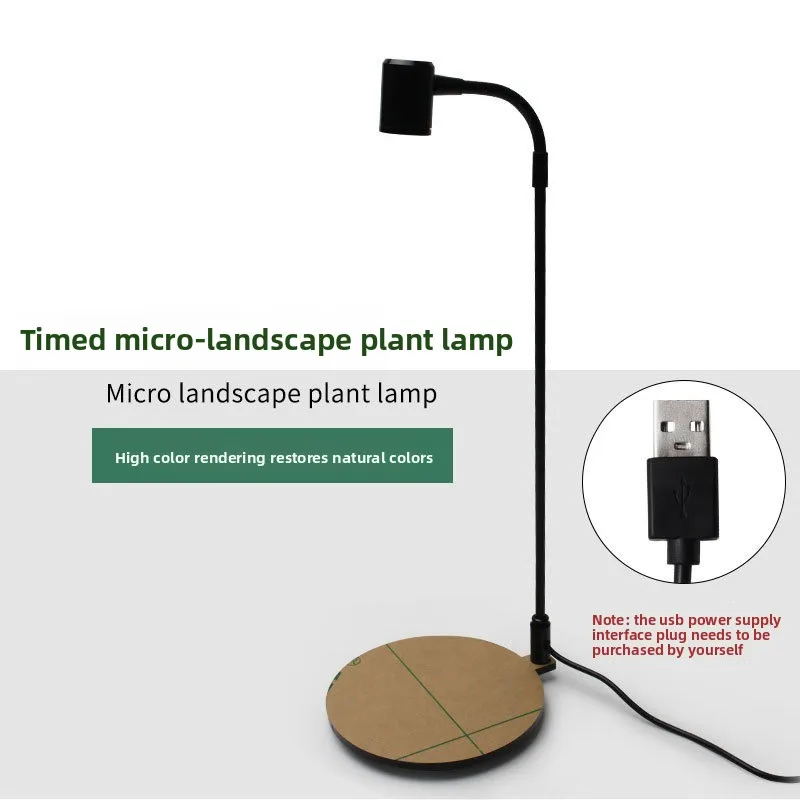 

Multi‑use LED Lamp for Terrarium, Fish Tank & Plant Growth USB LED Grow Light for Micro Landscape & Aquarium