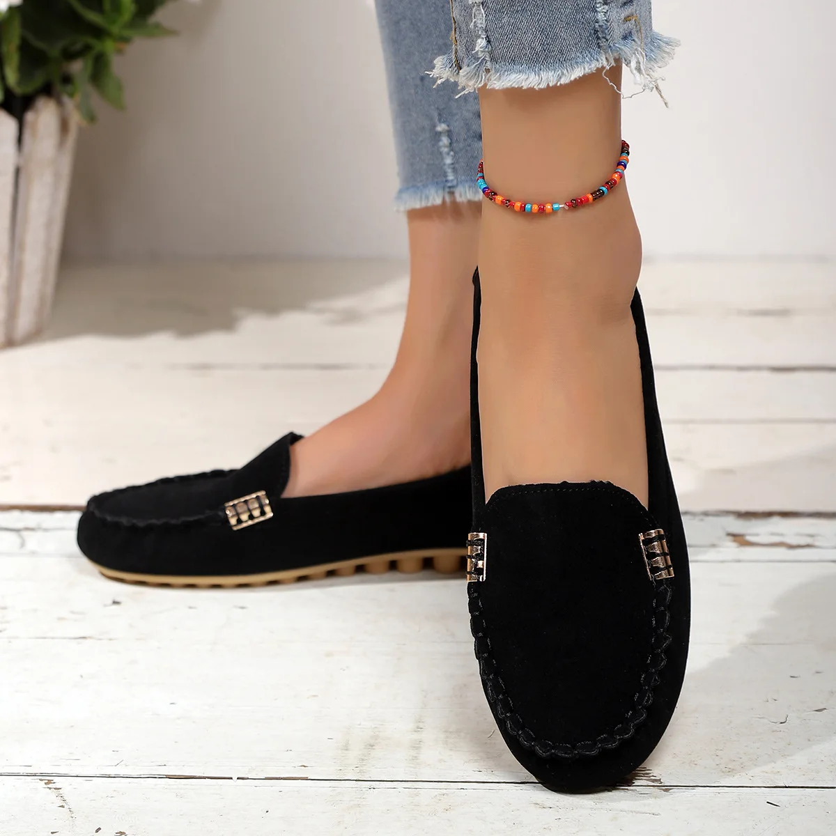 

Flat Shoes Women Denim Loafers Big Size Womens Shoes Casual Spring Ladies Platform Shoes Slip-On Canvas Shoes Zapatos De Mujer