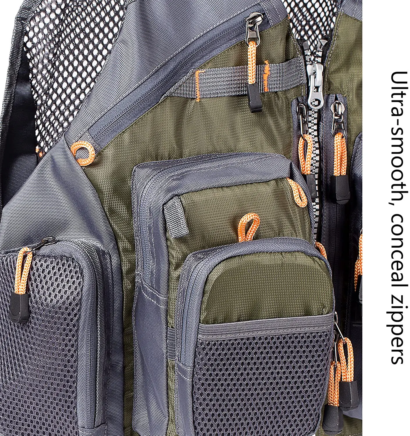 Lighbare atmungsaktive Angel weste Sport verstellbare Outdoor-Schwimm weste Angel gerät – Detail 5