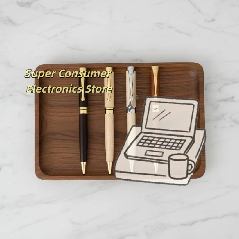 Executive Metal Ballpoint Pen With Wood Finish Smooth Writing Quality For Office Desk And Professional Signing