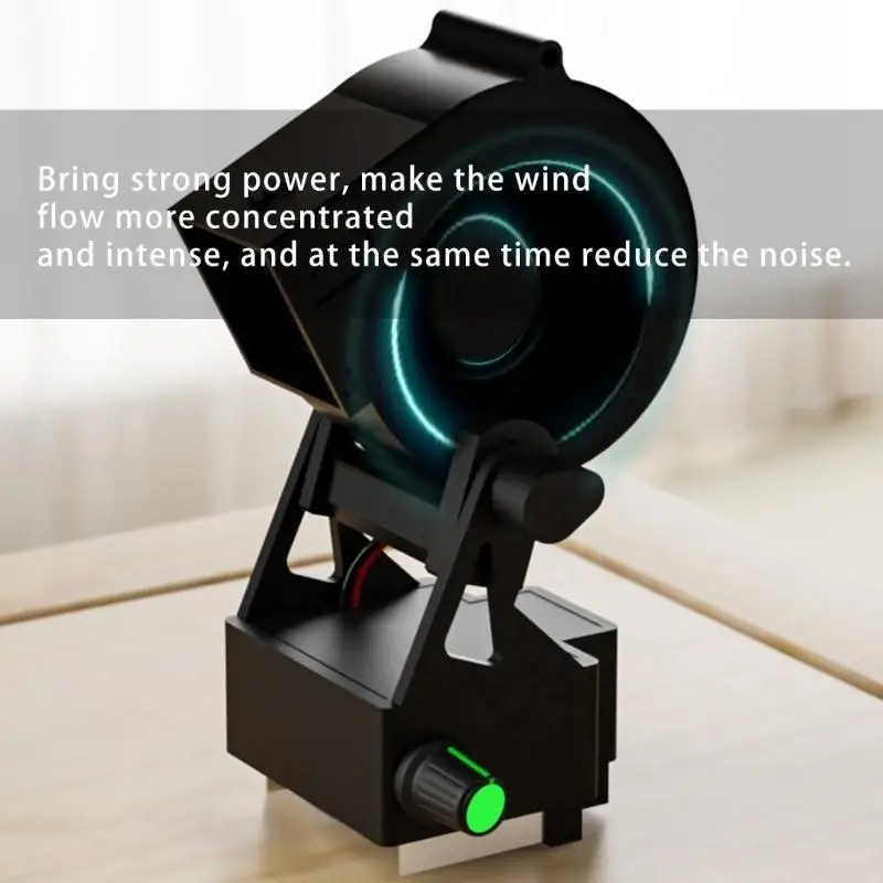 

R9UF Маленький настольный вентилятор Вентилятор с регулируемой скоростью для кемпинга и барбекю с питанием от дрели