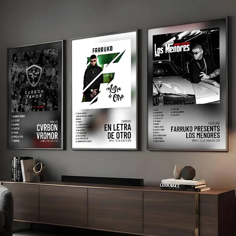 Singer Farruko Poster HD Posters Home Room Bar Cafe Decor Wall Art Painting Picture