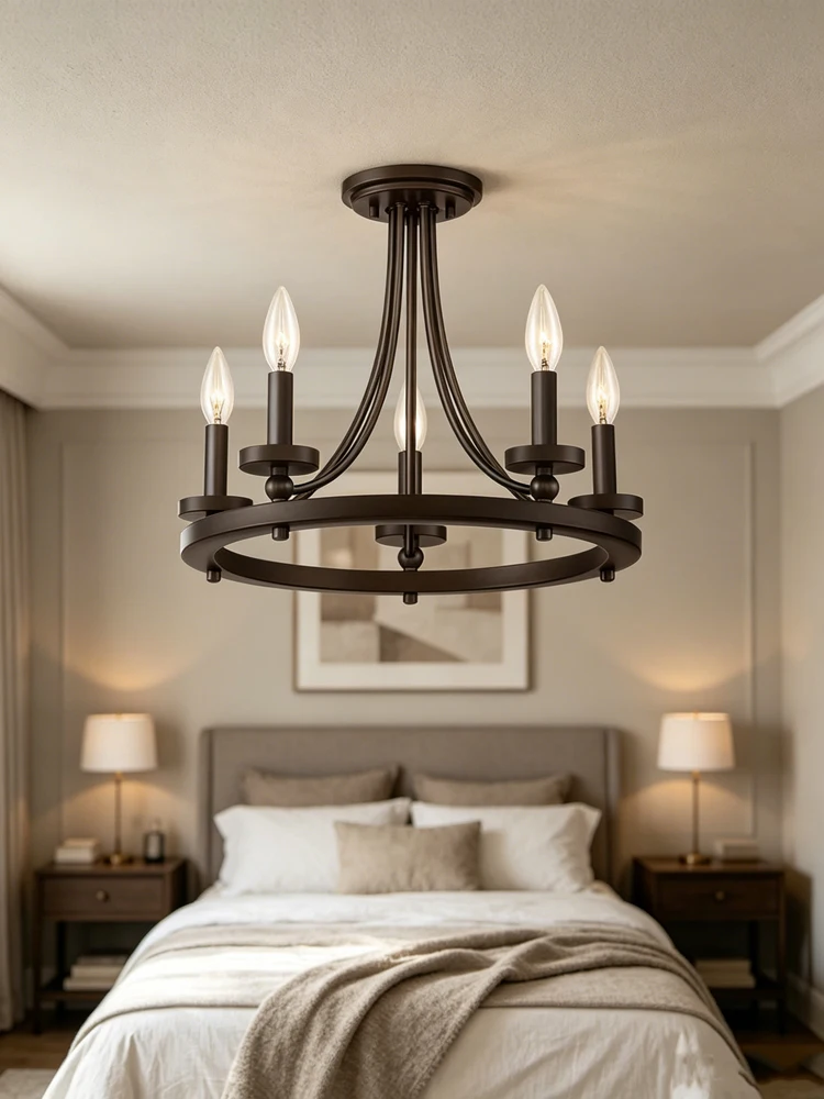 chandelier-iron-art-candle-living-room-lamps-simple-personality-retro-black-dining-room-kitchen-study-ceiling-light