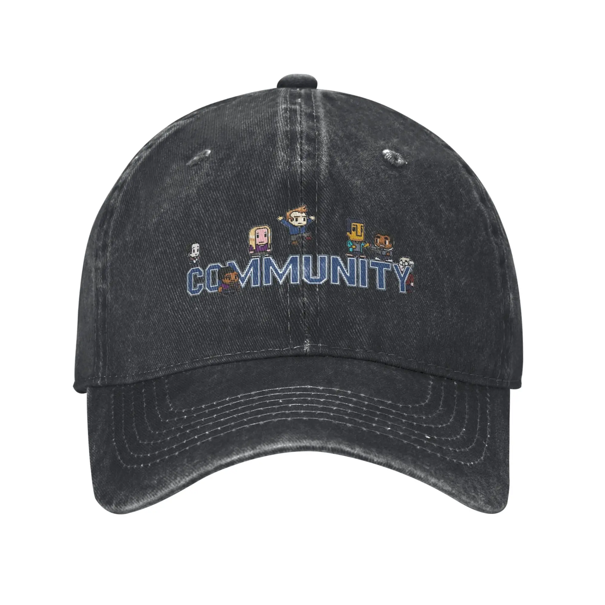 

Casual Community Bit Games From Play Friends Tv Show Baseball Caps for Men Women Distressed Washed Sun Cap Soft Hats Cap