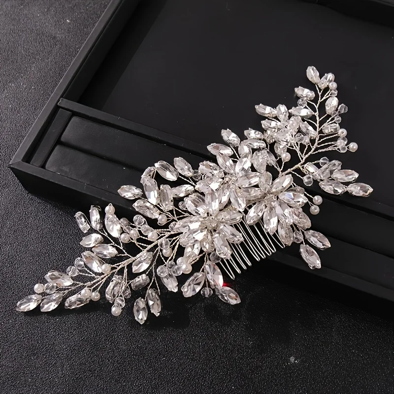Luxury Crystal Hair Comb Headband Hairband For Women Party Bridal Wedding Hair Accessories Jewelry Comb Headband Hairband Gift image 2