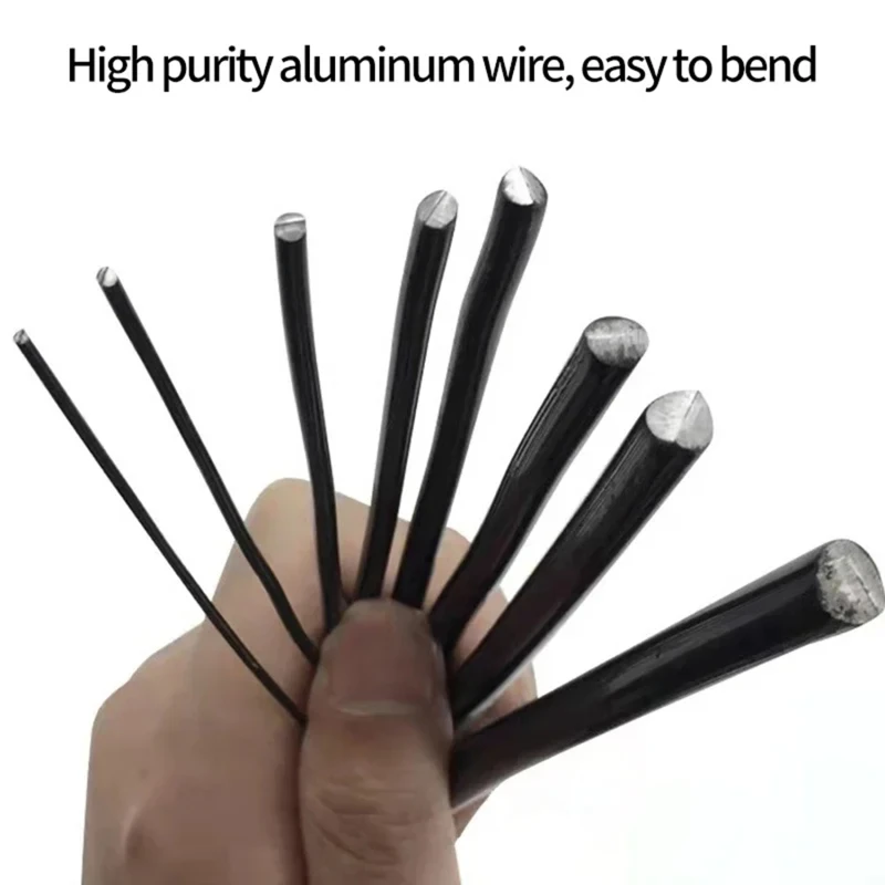 5M Aluminum Wire Plant Support 1/1.5/2/2.5/3mm Bonsai Decoration Handmade DIY Colored Wire For Plant Shapes Garden Accessories