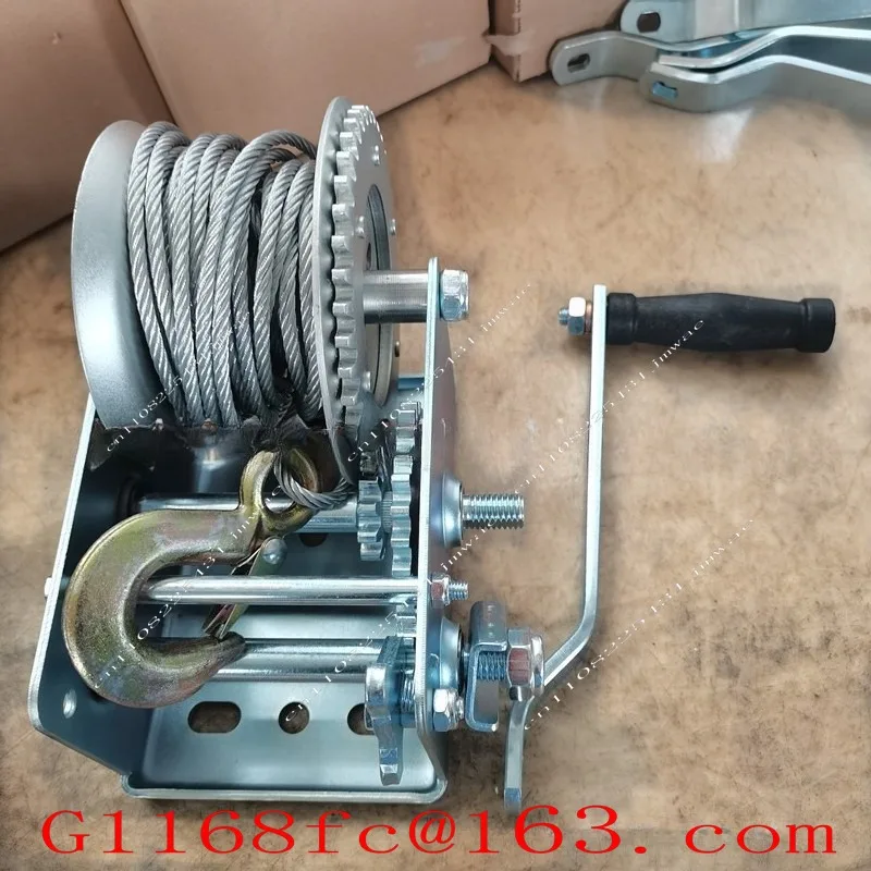 Manual Winch 2500LBS Steel Wire Multi Specification Trailer Winch