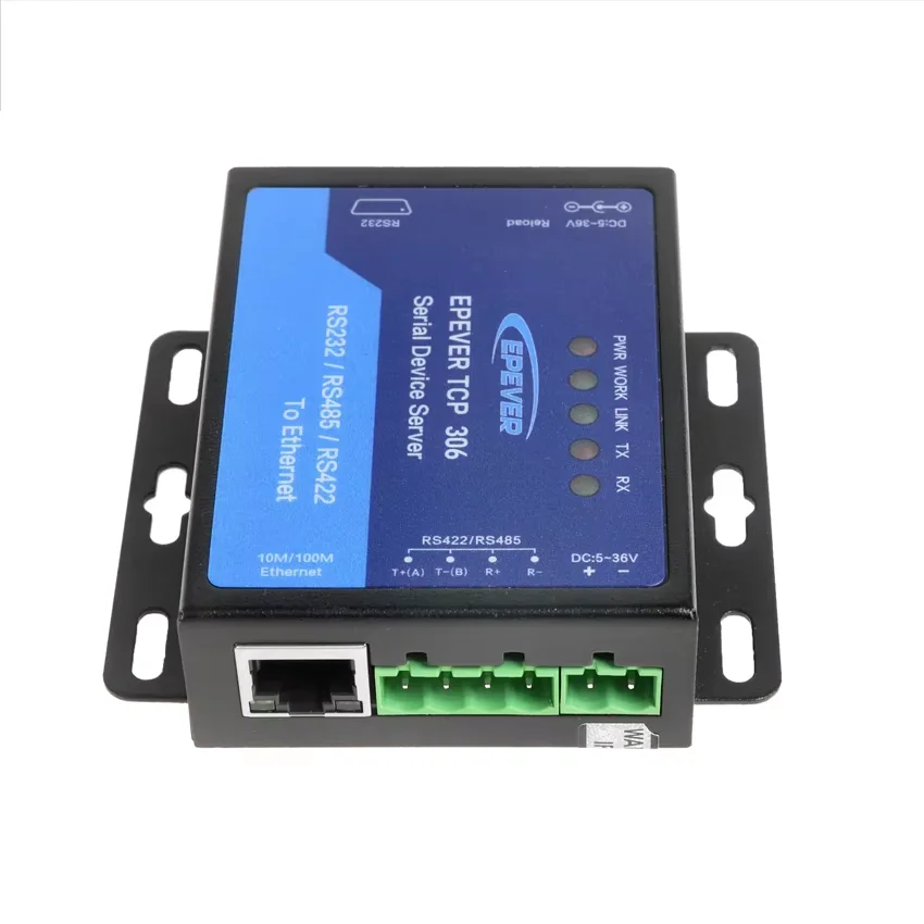 EPEVER TCP 306 Serial Device Server Connecting With EPEVER Solar Controllers Inverters And Inverter/charger Via an RS485 Port