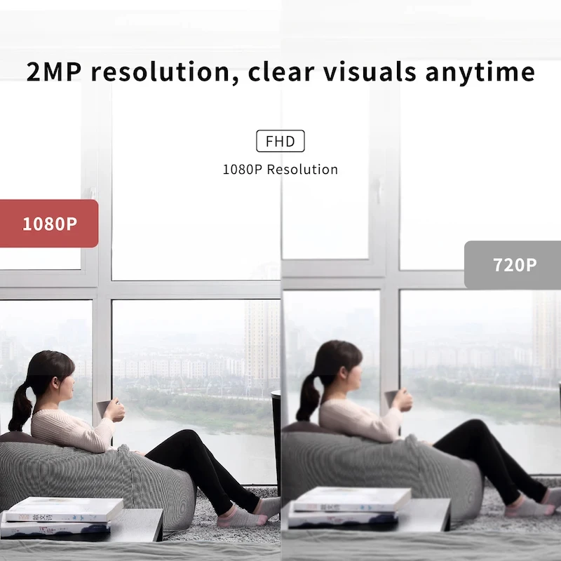 Ease Life App Security كاميرا الطفل أمن الوطن الداخلي 2.4 جيجا هرتز 1080P كاميرا كلب أليف مع تطبيق الهاتف كشف الحركة 2-Way Talk