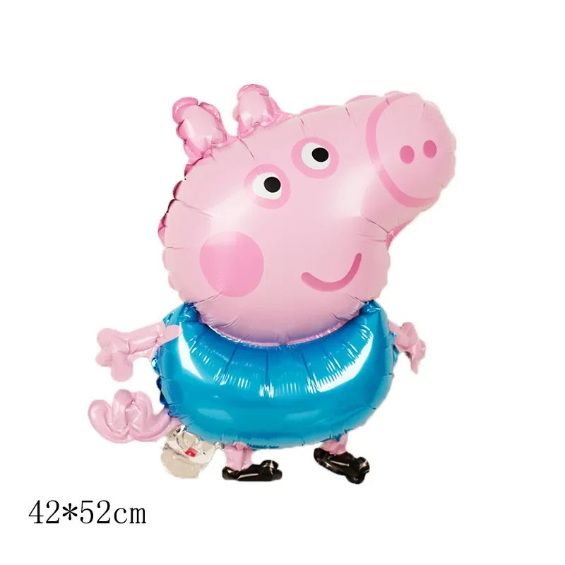 Cartoon Peppa Pig Series Balloon Set Trophy Page George Children's Birthday Toy Decoration Aluminum Film Balloon Party Supplies