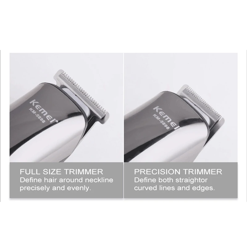 Kemei KM-5898 Wholesale 11 IN 1 Grooming Kit for Hair Salon mens washable and rechargeable hair trimmer