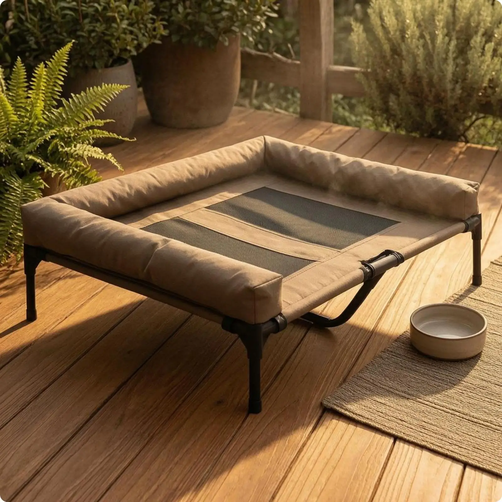 comfortable-lifted-pet-lounger-with-washable-cover-for-year-round-relaxation