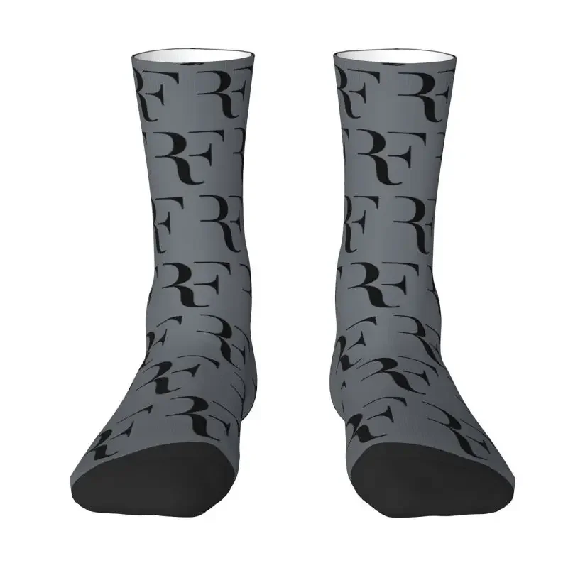 Federer Tennis Stars Men's Crew Socks Unisex Novelty 3D Printed Dress Socks