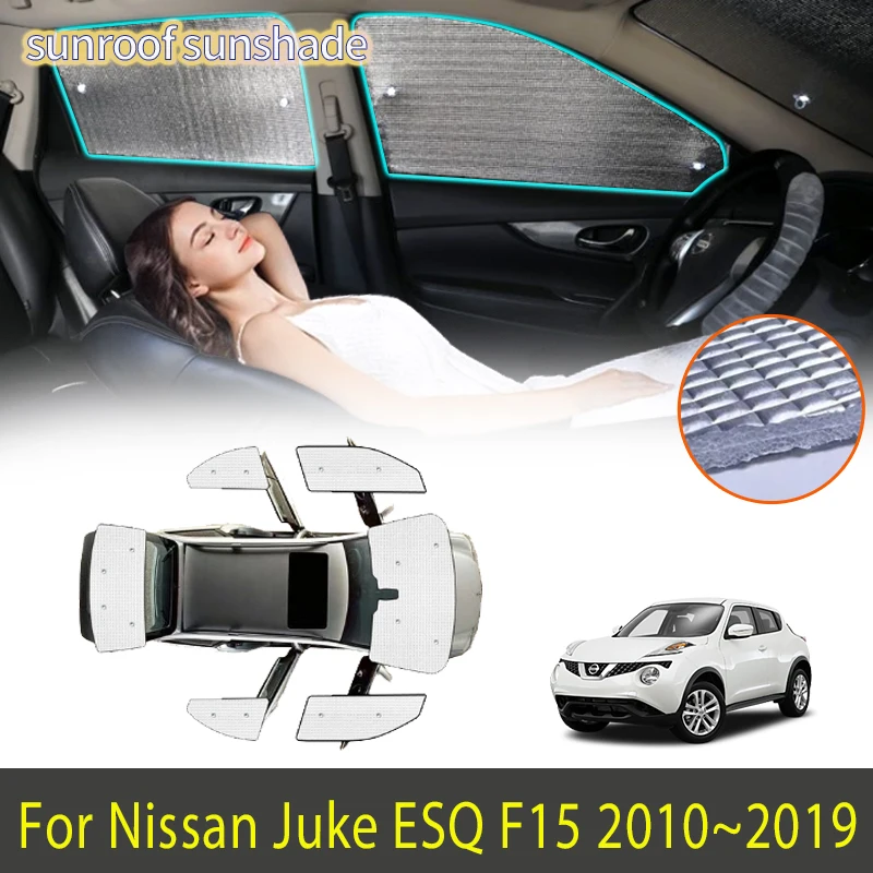 

Аксессуары для Nissan Juke ESQ F15 2010 ~ 2019 2011 2012 2013, солнцезащитный козырек, солнцезащитный козырек, боковое окно, частная затеняющая деталь
