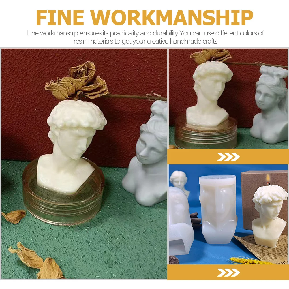 

European Sculpture Silicone Mold for Soap Making Epoxy Resin Art Molds Durable Stylish Mould Craft Supplies