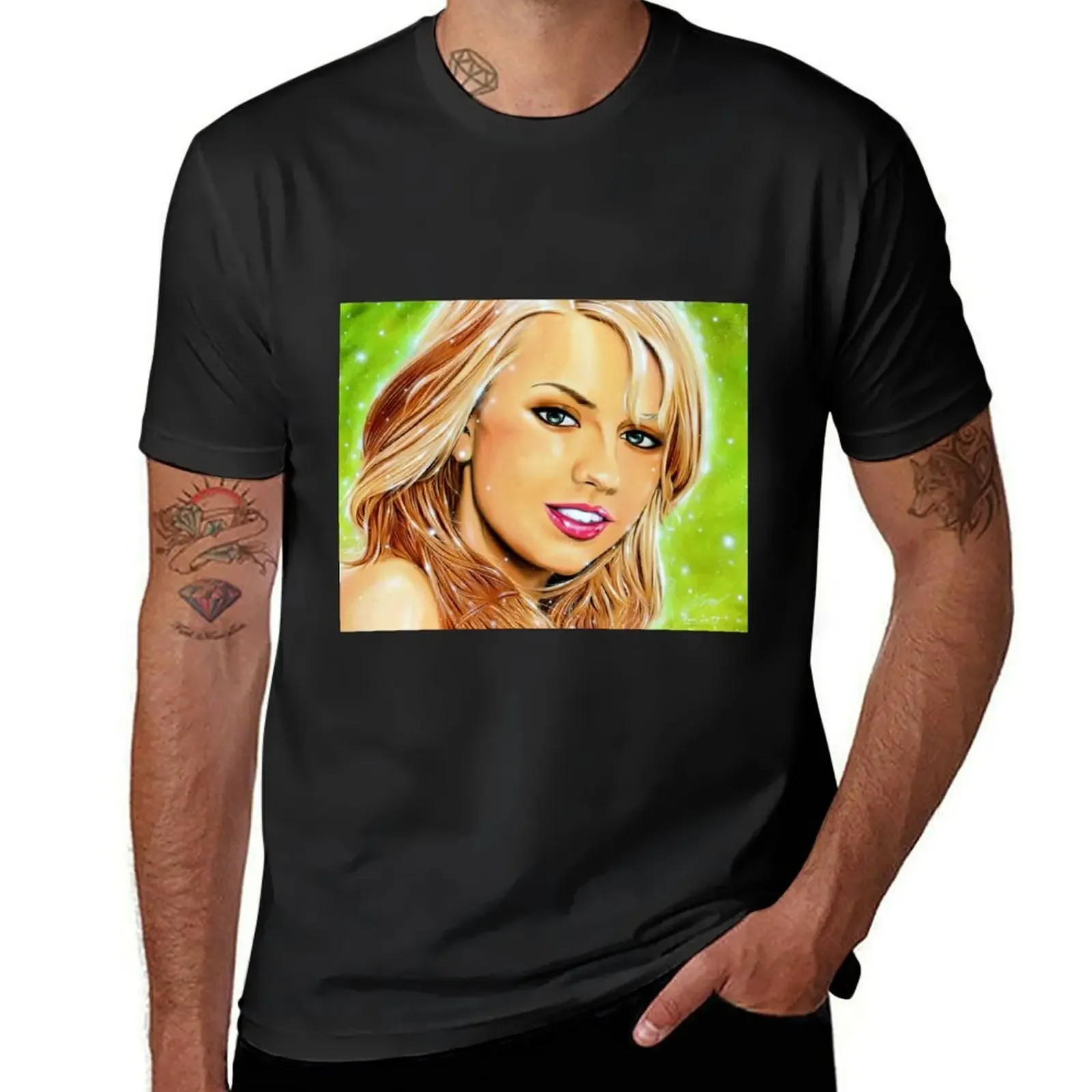 Lexi Belle Portrait - Blond Girl in Nature T-Shirt oversized t shirt graphic t shirt vintage mens graphic t-shirts