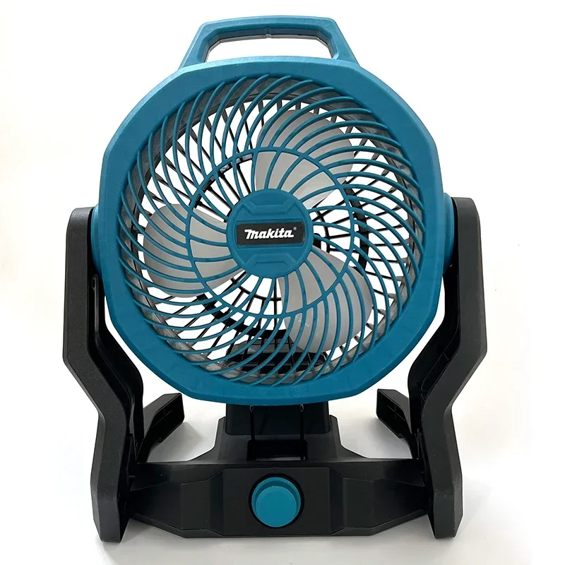 Makita Cordless Table Fan Portable Camping Fan 21V Multi Purpose Adjustable Head 3 Speed Setting Powered Desktop Floor Fan view 6