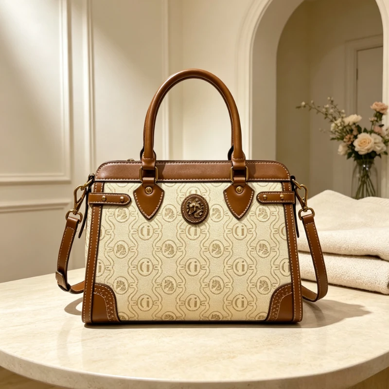 Fashionable Women's Shoulder Bag Genuine Leather Crossbody Tote Luxury Designer Handbags Elegant Ladies Messenger Bags Practical