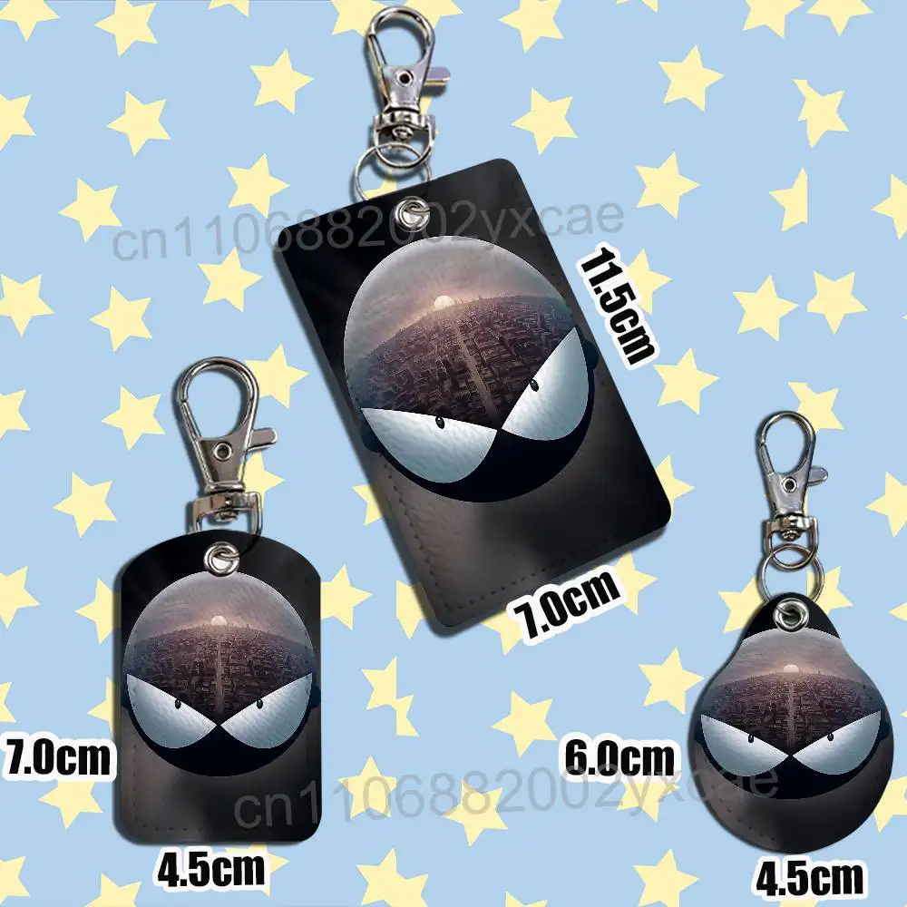 Angelino Mutafukaz MFKZ Keychain Holder Suitable For Subway Bank Card Bus Card Case Badge Holder Wallet Card Textured pattern