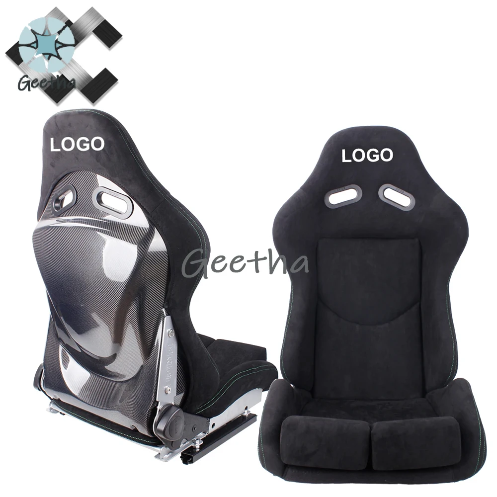 

2 Pieces Highly Popular Universal Modified Car Seats Made of Carbon Fiber and Suede Are Suitable for Bride Braum Thrash Sparco