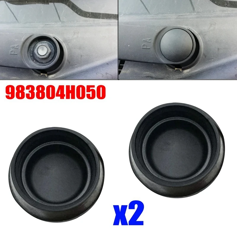 10X Front Windshield Wiper Arm Nut Cover Cap Bolt Blade Arm Nut Cap For Hyundai 983804H050