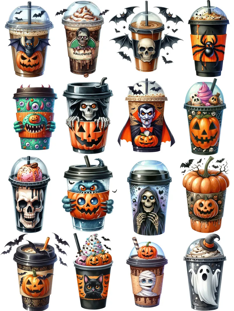 Halloween drinks Stickers Crafts And Scrapbooking stickers kids toys book Decorative sticker DIY Stationery