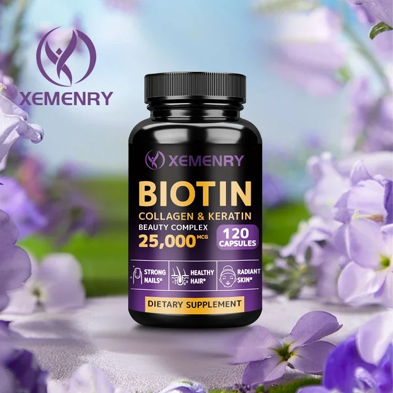 Biotin | Collagen | Keratin | Hyaluronic Acid - Hair Growth Supplement, Skin and Nail Health