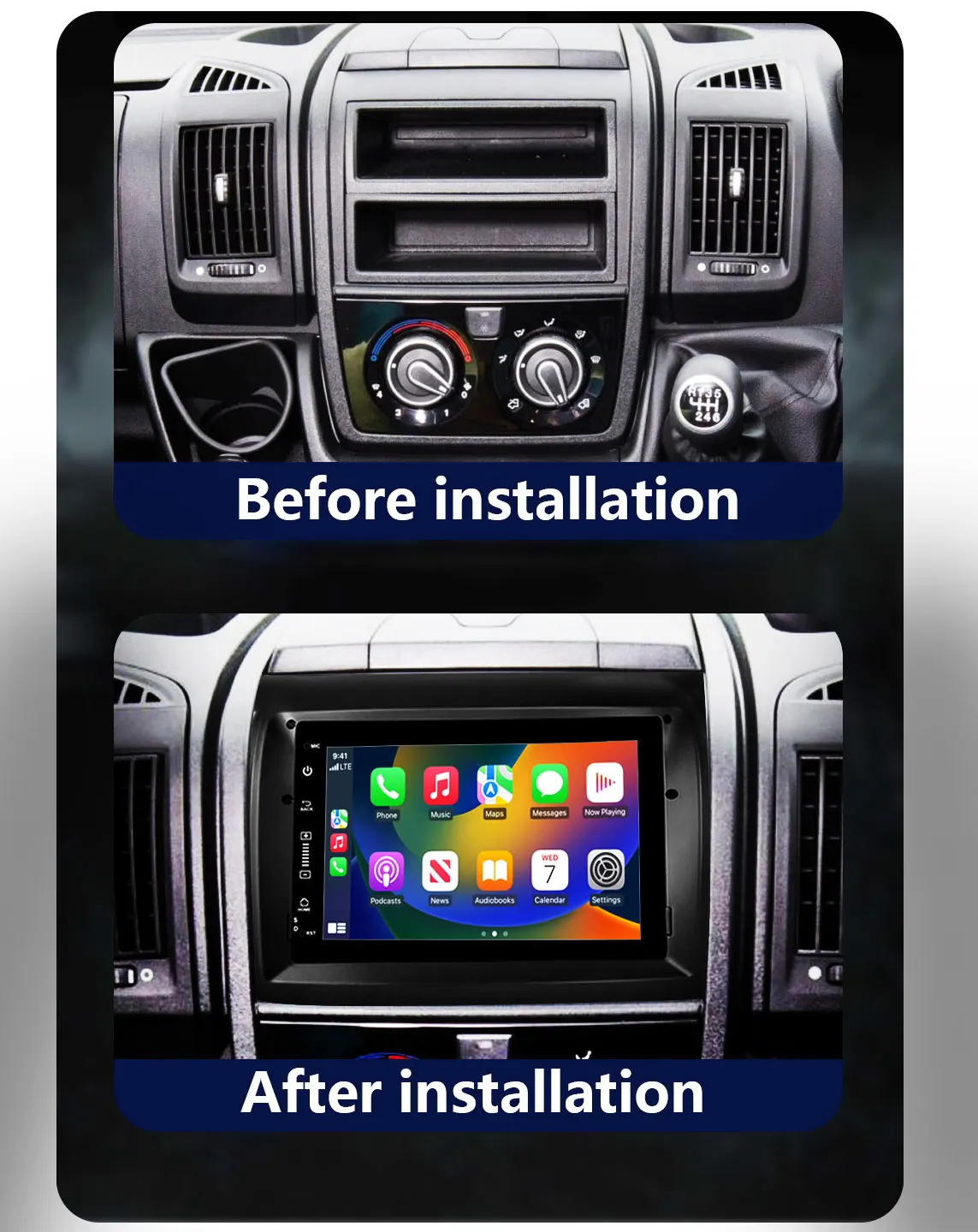 Car Android Player For Fiat Ducato 2007-2014 2015 Navigation Exchange Multimedia Bluetooth Android GPS WIFI Auto Update Wireless
