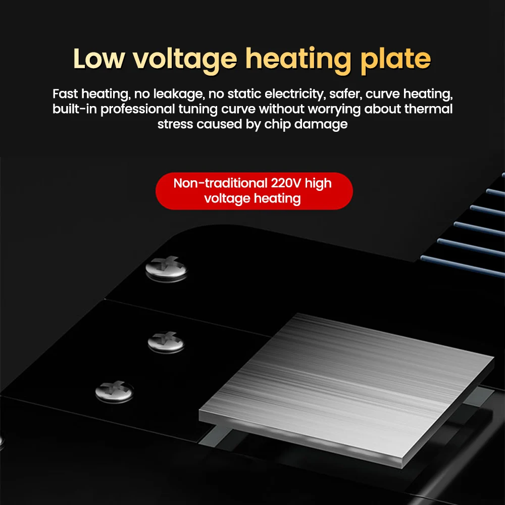 160℃~250℃ Constant Temperature Heating Degumming Table Glue and Tin Removal Repair Tools For Mobile Phone IC CPU PCB Motherboard