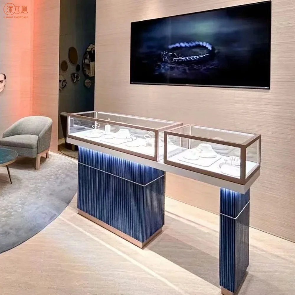 Latest Custom Made Jewelry Display Cases Original Design Luxury Jewelry Showcase Suppliers