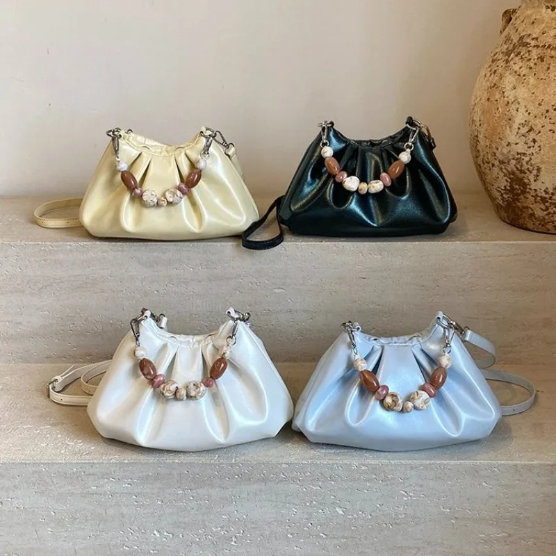 

Элегантные минималистичные дизайнерские сумки для подгузников для женщин, стильная повседневная сумка-тоут, винтажная модная кожаная сумка через плечо, роскошная, лучшая