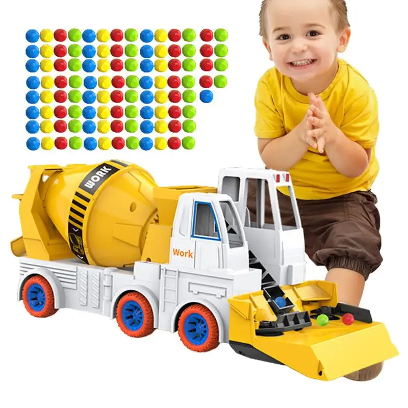 

Construction Trucks For Kids Hand Push Car Toys Sweep Beads Friction Powered Toy Car For Boys And Girls Ages 3 Fine Motor Skill