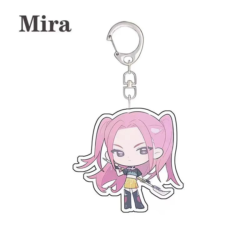 Anime K-Pop Demon Hunters sleutelhanger hanger Huntr-X sleutelhanger - Fan Art zelf gemaakte acryl charme klassiekers game collectie cadeau