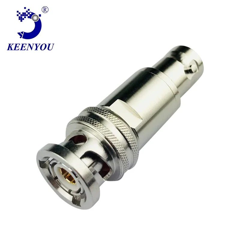 TRB three coaxial pl75 to coaxial bnc-k adapter three bayonet BNC to two bayonet BNC bus 1533b