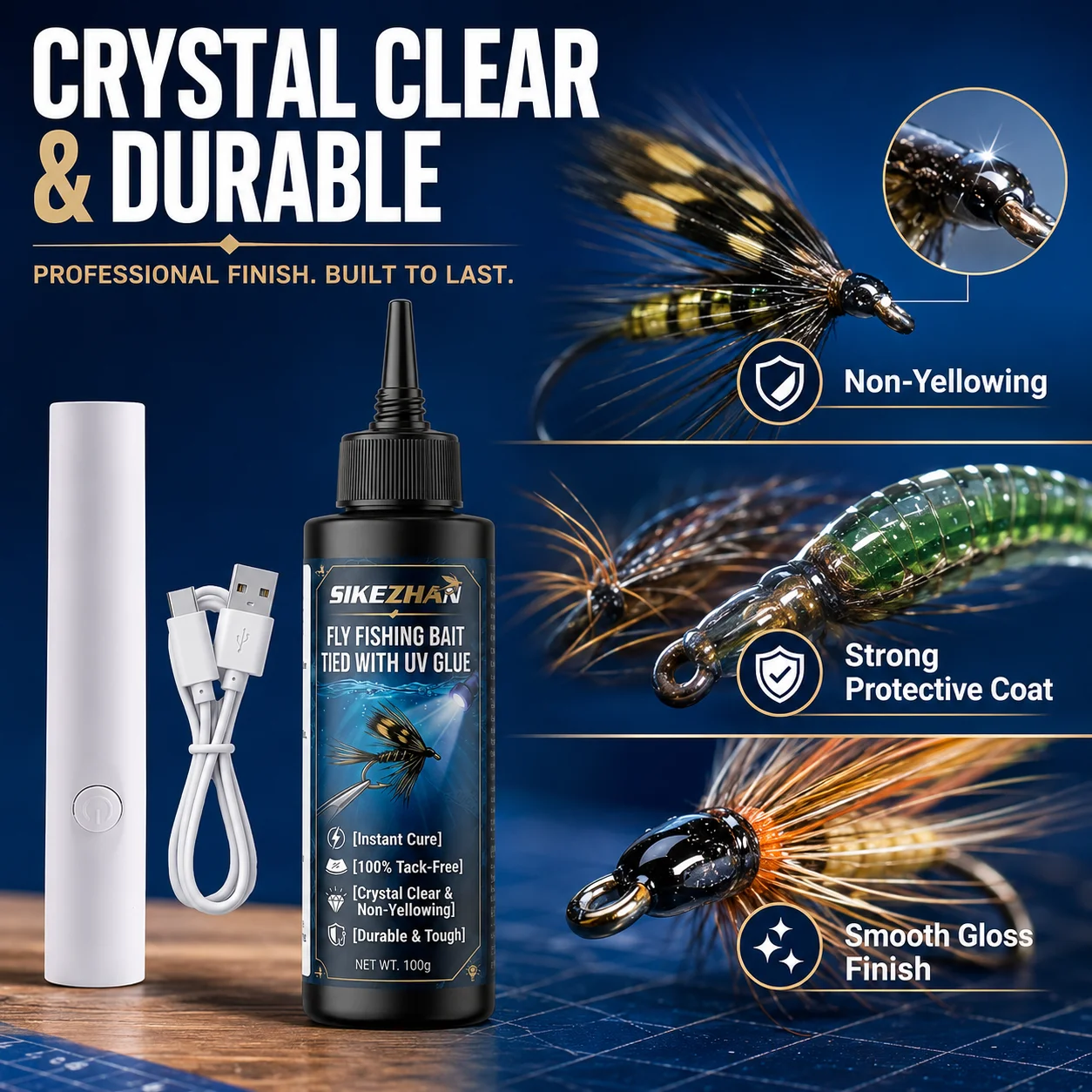 100g Clear Hard UV Resin Glue - Uv Whitening Kit 评论和价格