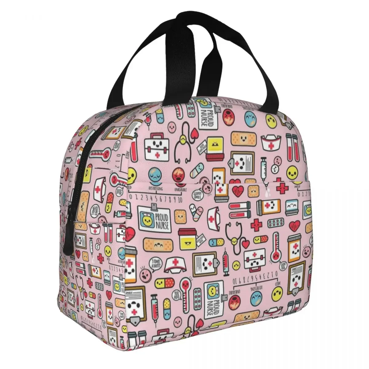 Proud To Be A Nurse Insulated Lunch Bags Leakproof Reusable Thermal Bag Tote Lunch Box Office Travel