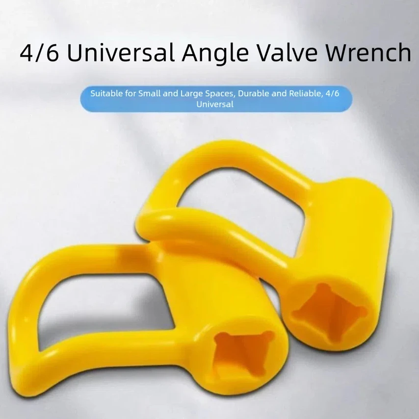 Pequeños espacios desmontar válvula Triangular llave para grifo herramienta de plomería válvula angular llave de baño apriete con barra de extensión