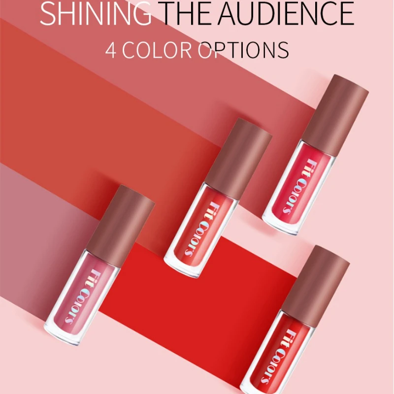 Ensemble de brillant à lèvres diamant 4 pièces, finition velours, résistant à la transfert, tenue longue durée, hautement pigmentée pour le maquillage cadeau et usage quotidien