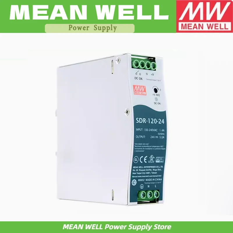 

SDR-120 series SDR-120-24 mean well SDR 120W 24V 0~5A