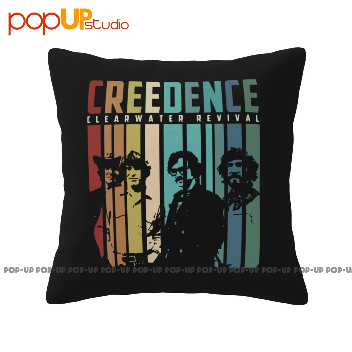 Print Creedence Clearwater Revival Pillowcase Throw Pillow Cover Vintage Soft Skin Comfortable