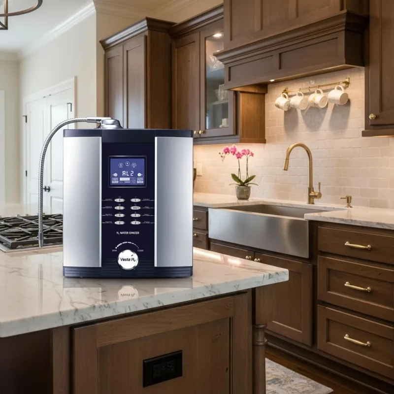 Customizable Vesta H2 Alkaline Water Machine, Water Ionizer Machine for Home pH 3.5-11