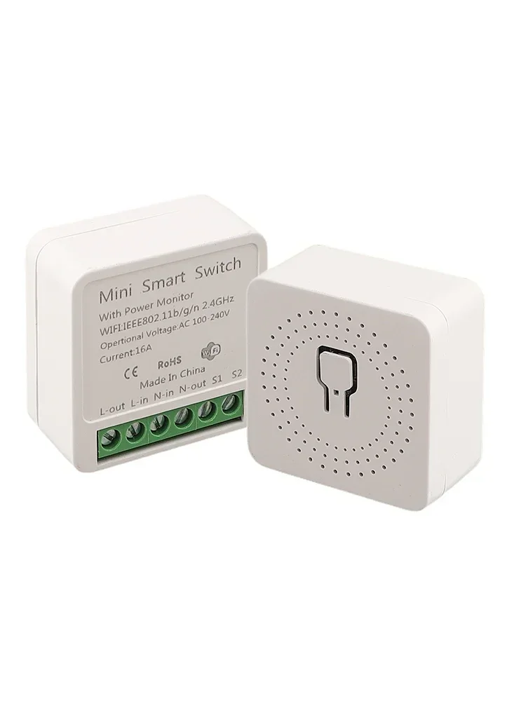 Smart Home Switch16A For Wifi Dual Module Switch With Power Statistics Function Voice Control Timer Function Switch