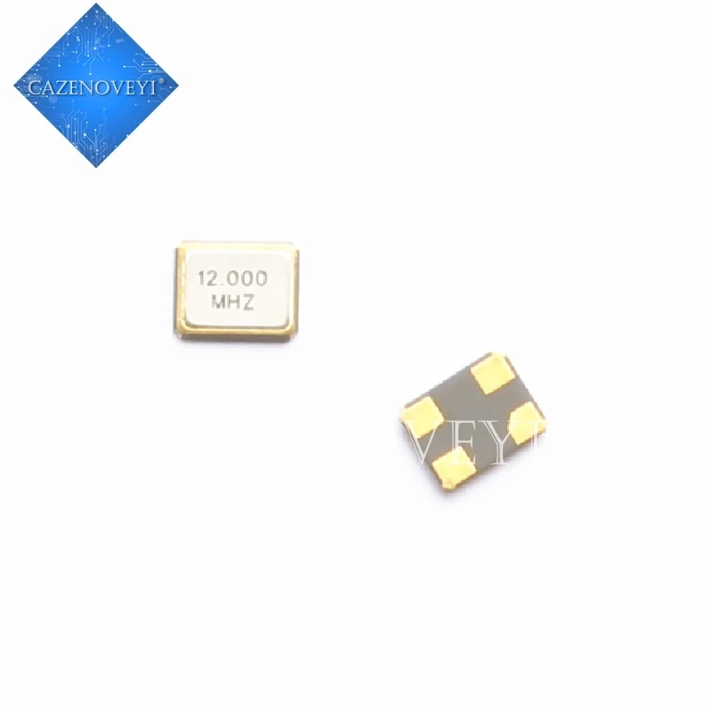 5pcs/lot Passive crystal oscillator 3225 12M 12MHZ 12.000MHZ patch 4 pin 4P resonator 3.2*2.5MM In Stock