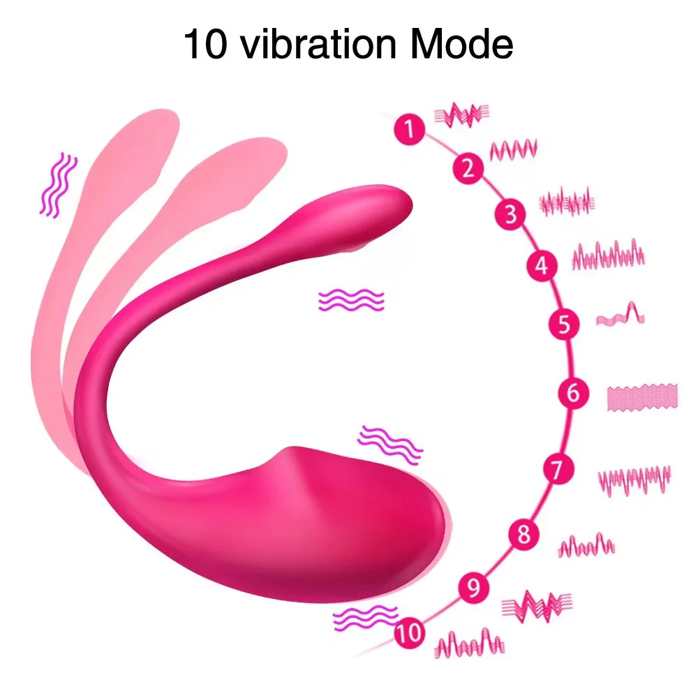 10 vibration frequencies Tadpole remote app for jumping eggs, female strong earthquake masturbator, adult sex toy, flirting