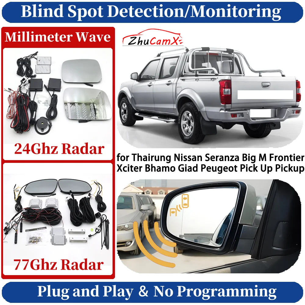 Sistema de Monitoreo/Detección de Punto Ciego Seguro para Thairung, Nissan Seranza, Big M, Frontier, Xciter, Bhamo, Giad, Peugeot Pick Up