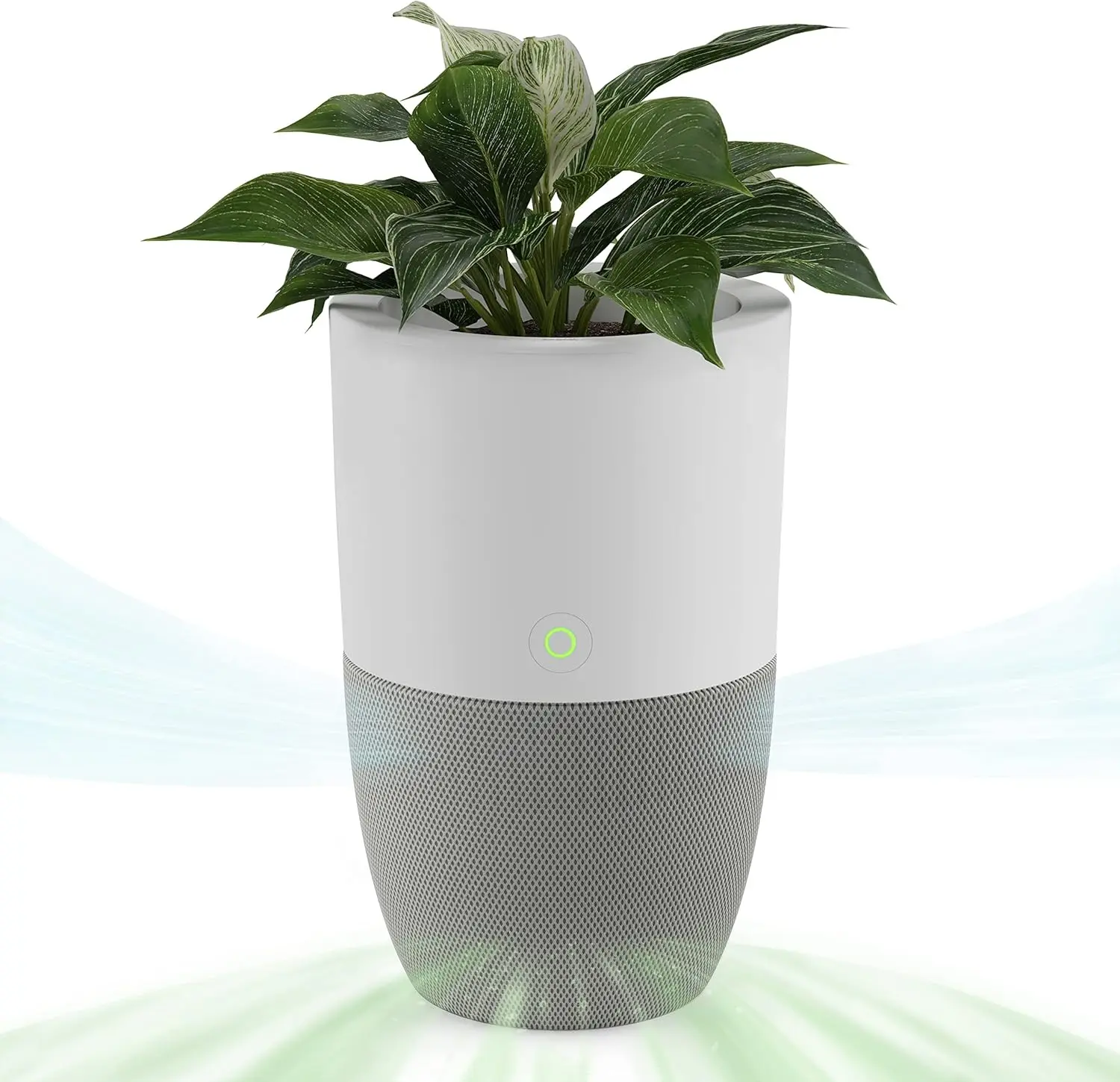 

Dupray Bloom™ Air Purifier for Large Rooms with Planter or Custom Accent Table Design | For Home, Bedroom, Office, Dust, Pets