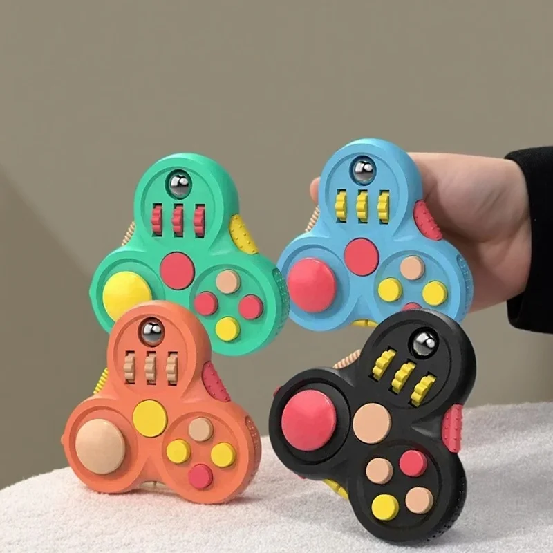 

Классический контроллер Fidget Pad в стиле ретро, 8-функциональные портативные игровые игрушки Fidget Toys Packs-сенсорные игрушки для снятия стресса для детей и взрослых СДВГ
